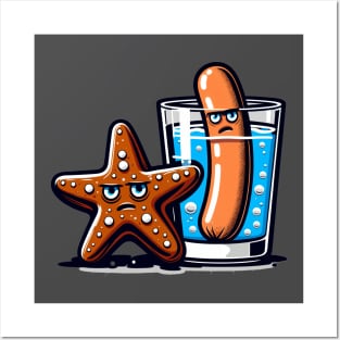 Chocolate Starfish & Hot Dog Flavored Water Posters and Art